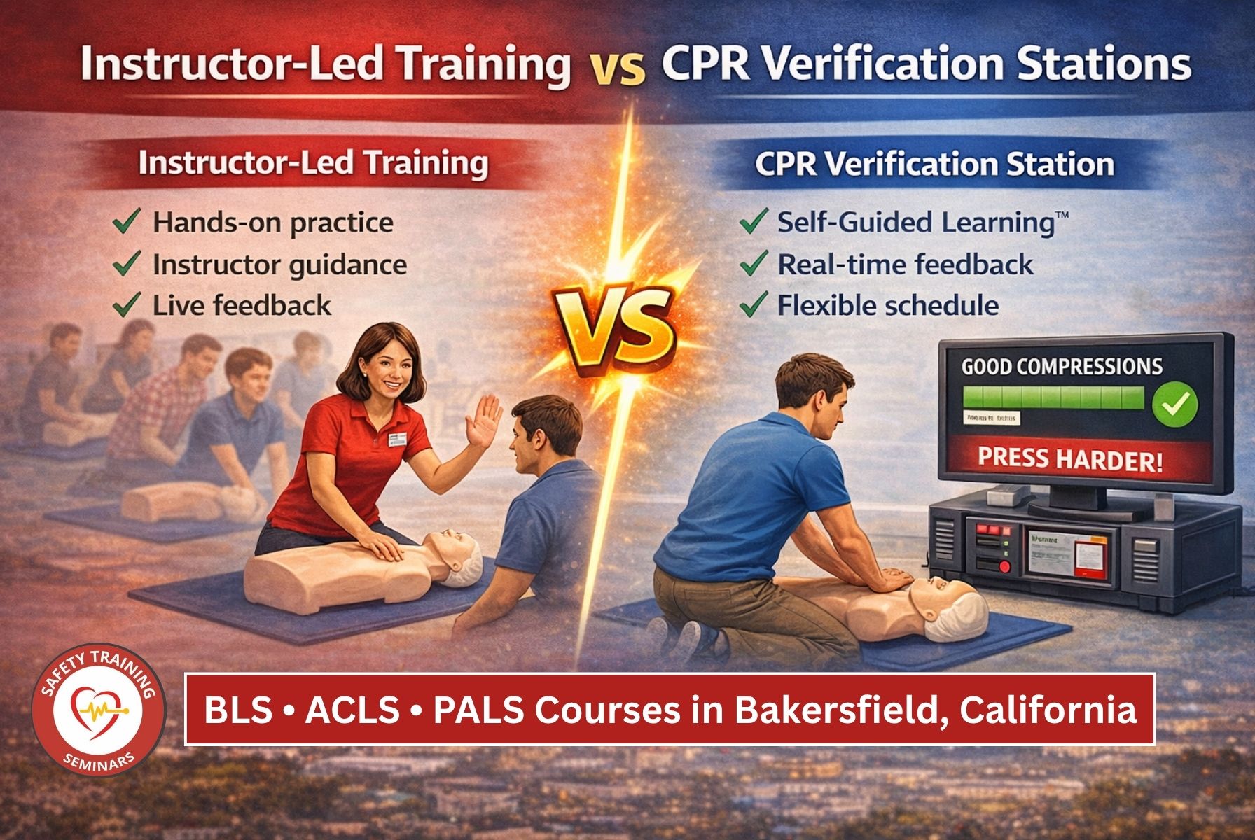 BLS • ACLS • PALS Courses in Bakersfield, California